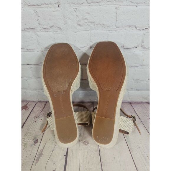 ☆ Lucky Brand Macrimay Wedge Sandala Women's Size 8.5 - Picture 6 of 7